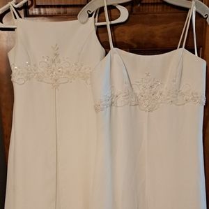 Wedding dress size 10 modified to a 8 5'4 hight